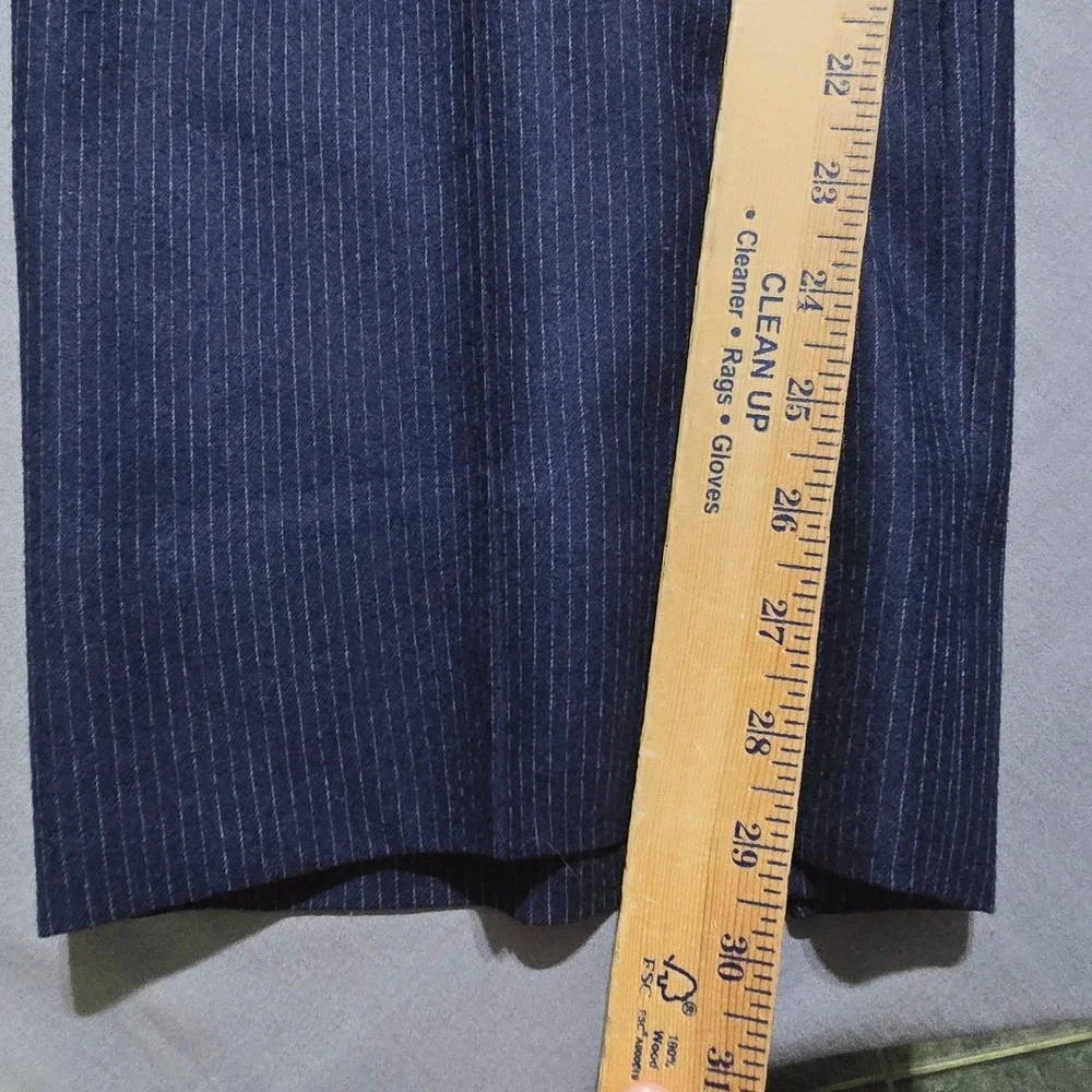 Paul Rene Suit Mens 46R 41x29 Navy Pinstripe 2-Piece Blazer Set vintage